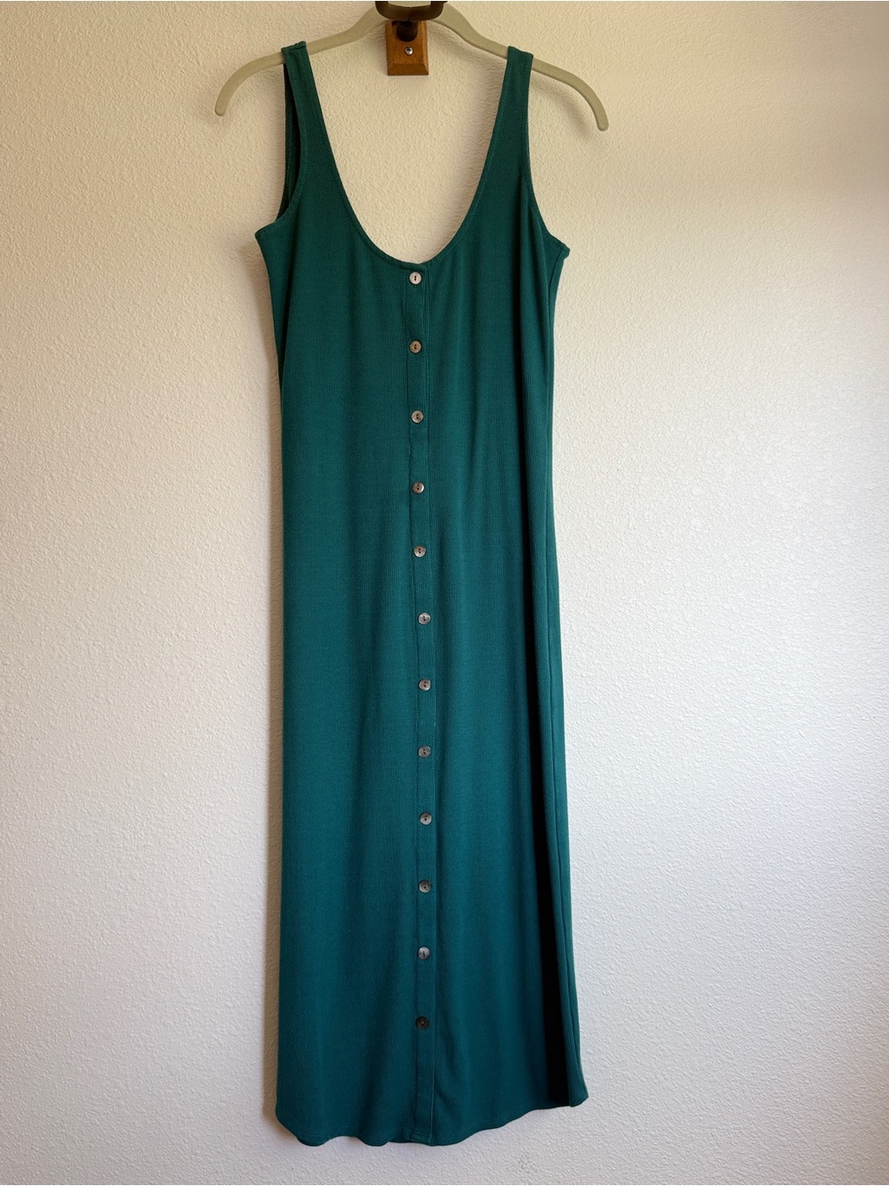 Amuse Society Coastal Ribbed Tank Maxi Dress S — Fits M